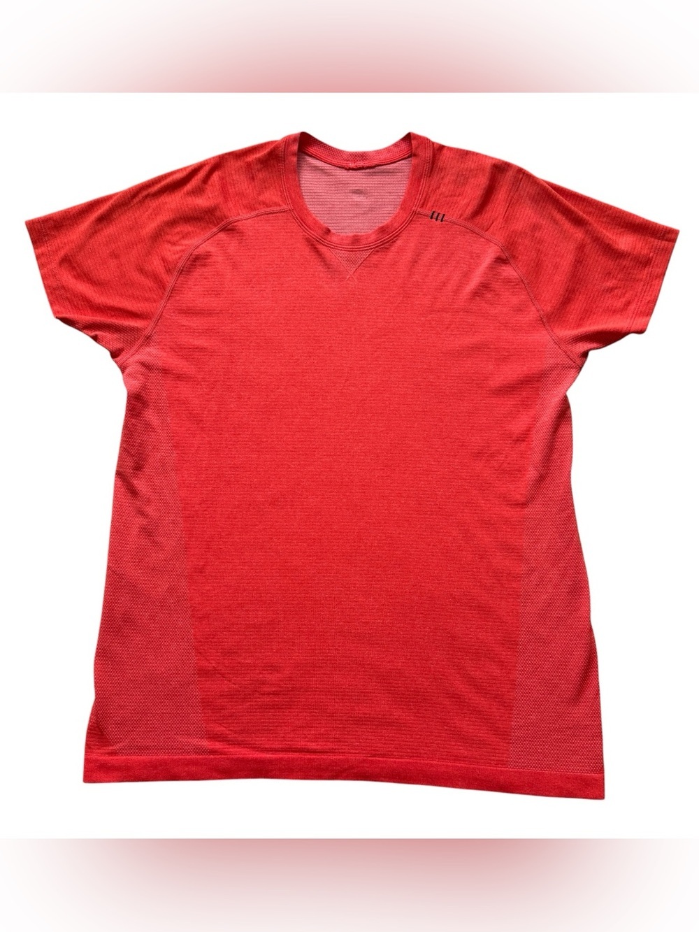 Lululemon Metal Vent Tech Seamless Running Training Gym Tee Red Men Gym Workout